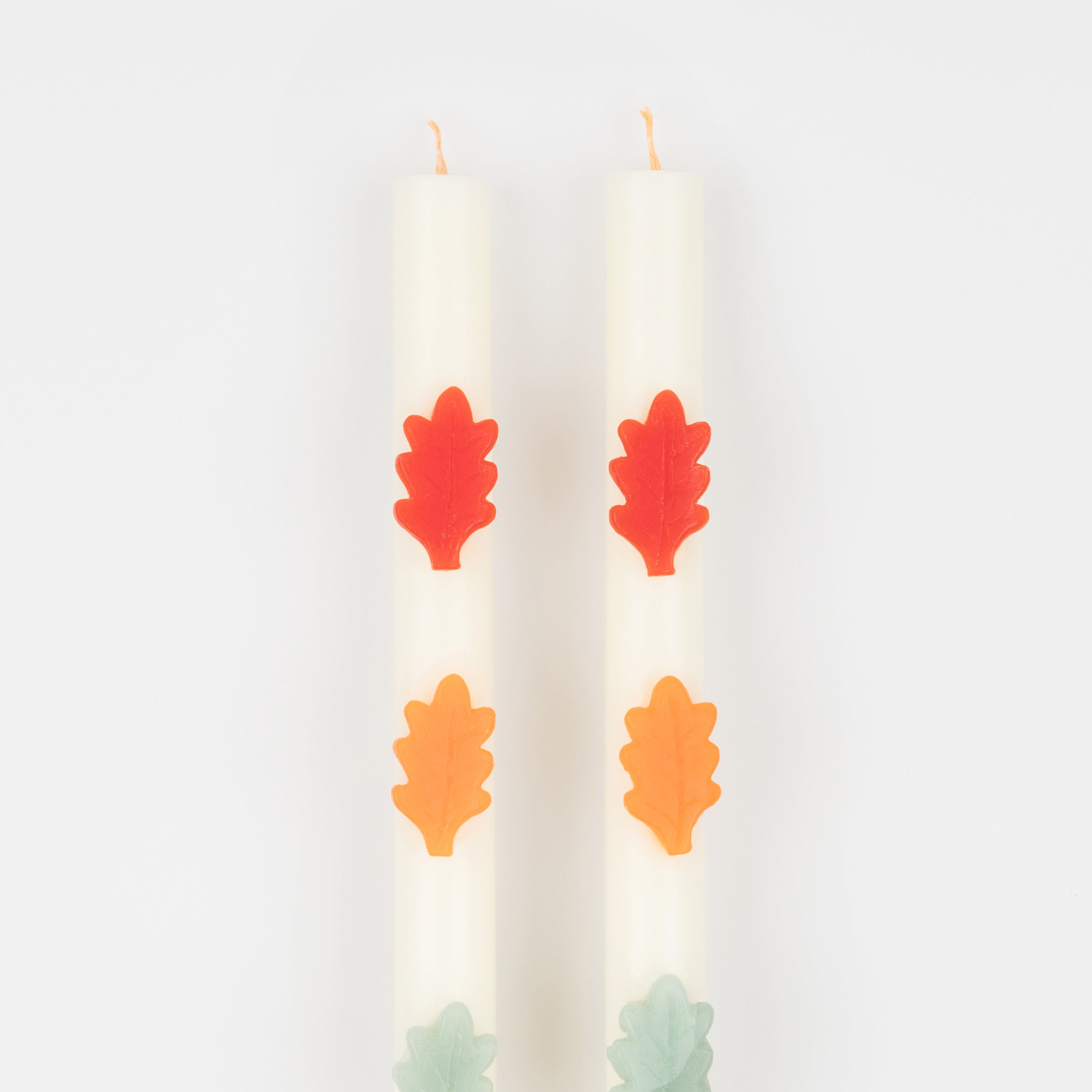 Leaf Table Candles, Set of 2